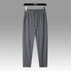 Summer Ice Silk Men's Breathable Casual Pants Men's Thin, Quick Drying, High Elasticity Straight Leg Pants Plus Large Sports Pants