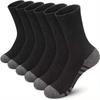 Premium Plus Size Men's Mid-Calf Sports Socks - Breathable, Sweat-Absorbent, Solid Color Basketball Socks