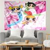 Powerpuff Wall Hanging Tapestry Wall Cloth Tapestries Decor Wall Bedroom Decoration