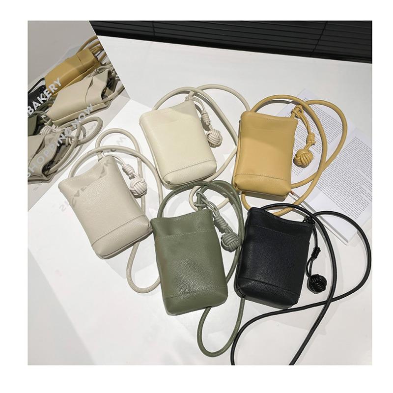 Women's Faux Leather Mini Square Bag 2026 Korean Style Solid Color Magnetic Closure Crossbody Phone Purse