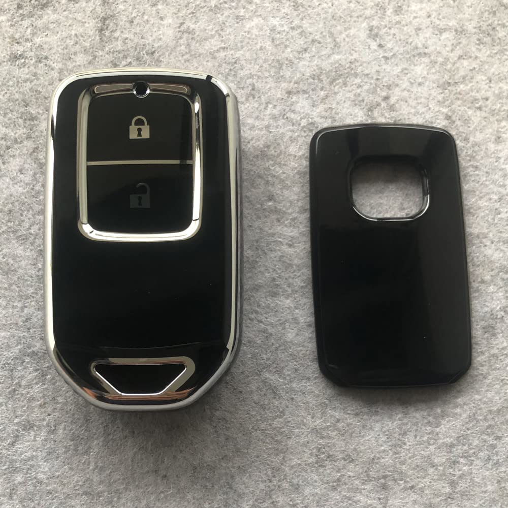Kinotaka TPU Smart Key Case for Honda Cars, 2 Buttons, New Fit (February 2020