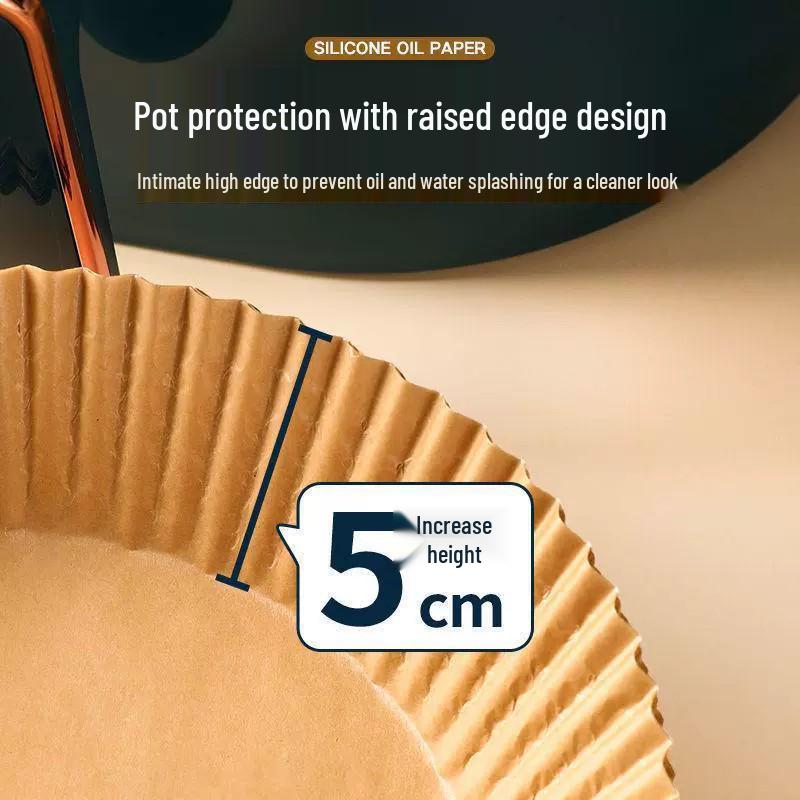 Oil-Absorbing Air Fryer Liner: Food-Grade Baking, Grilling & Oven-Safe Silicone Paper Plate