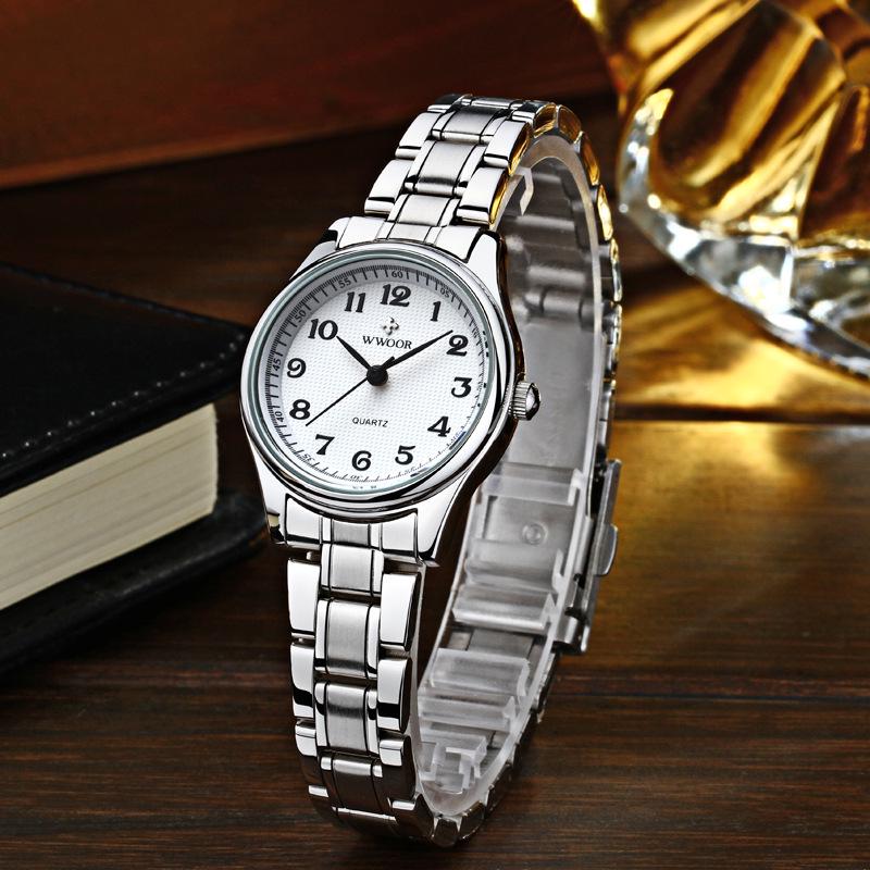 Genuine Brand Retro Women's Love Watch with Large Number Steel Band
