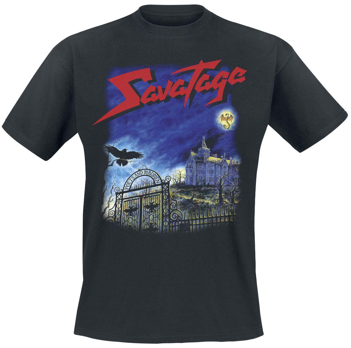 

Top Savatage Cotton Band Shirt Unisex Summer Short Sleeve Fashion Brand Tee Luxury Casual Vintage M