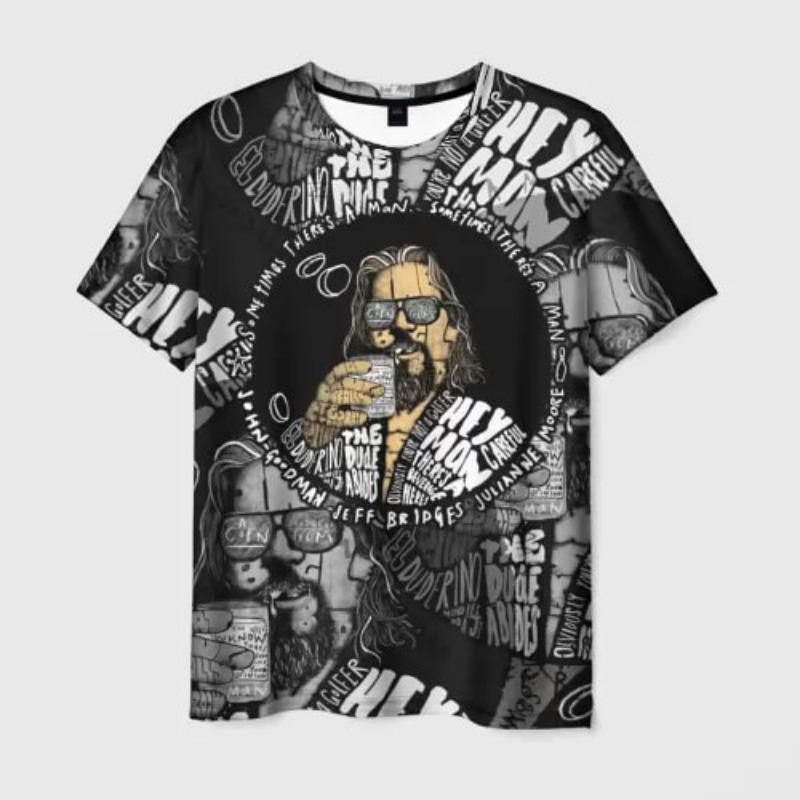 Film The Big Lebowski The Dude Tričko 3D potisk Pánské Dámské Unikátní Tričko Topy Móda Unisex Velká Velikost Streetwear Oblečení