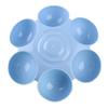 Cats Bowl for Indoor Cats 6 Tilted Bowls for Food and Water Anti Slip Bottom Relief of Whisker Fatigue Blue Pink Yell