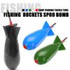 Rocket Shape Ergonomic 360 Degrees Rotating Bait Thrower Practical Large Capacity Lure Thrower