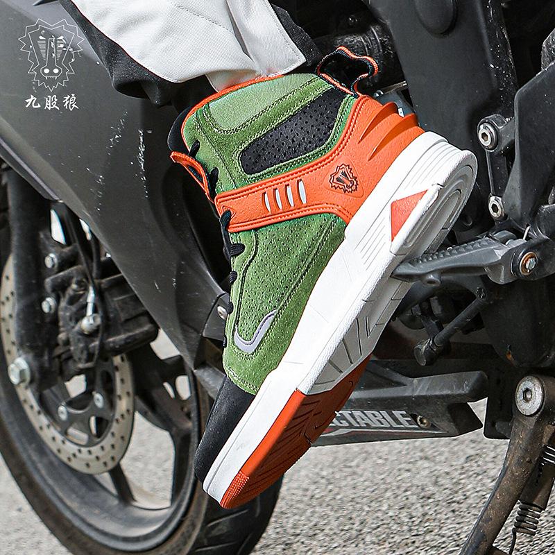 Buty motocyklowe Outdoor, skóra naturalna, odporne na zużycie, codzienne buty do jazdy, motocyklowe podróże dojazdy do pracy, buty motocyklowe terenowe, buty wyścigowe