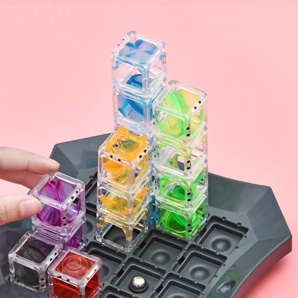 Labirent Misket Koşusu Zeka Oyunu Yapı Projesi Oyuncaklar Yapım Seti Okul Öncesi Eğitici Oyuncaklar 4-6 Yaş Erkek ve Kız Çocuklar İçin