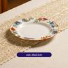 1pc Thickened Ceramic Plates Household Exquisite Noodle Bowls Chinese Ceramic Fruit Salad Plates Kitchen Tableware Accessories