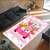 Personalized Crystal Velvet Carpet Custom Name Text,El Payaso Plim Plim Anti Slip Area Rug For Home Decoration