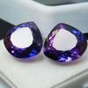 15.70 Ct Loose Gemstone Natural Purple Tanzanite Pear Cut Pair