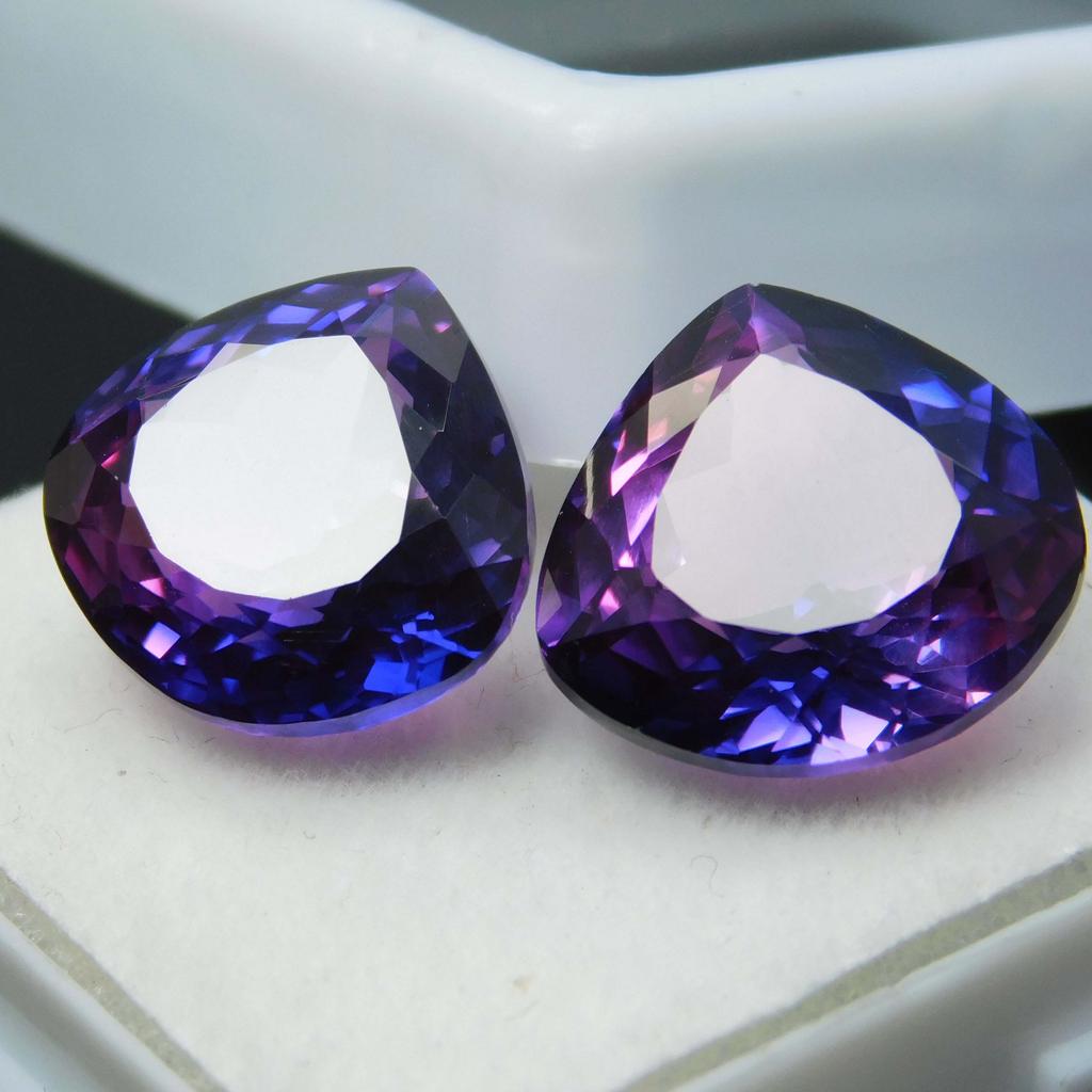 Purple Tanzanite   15 Ct Pear Cut Extremely Rare Natural Loose Gemstone