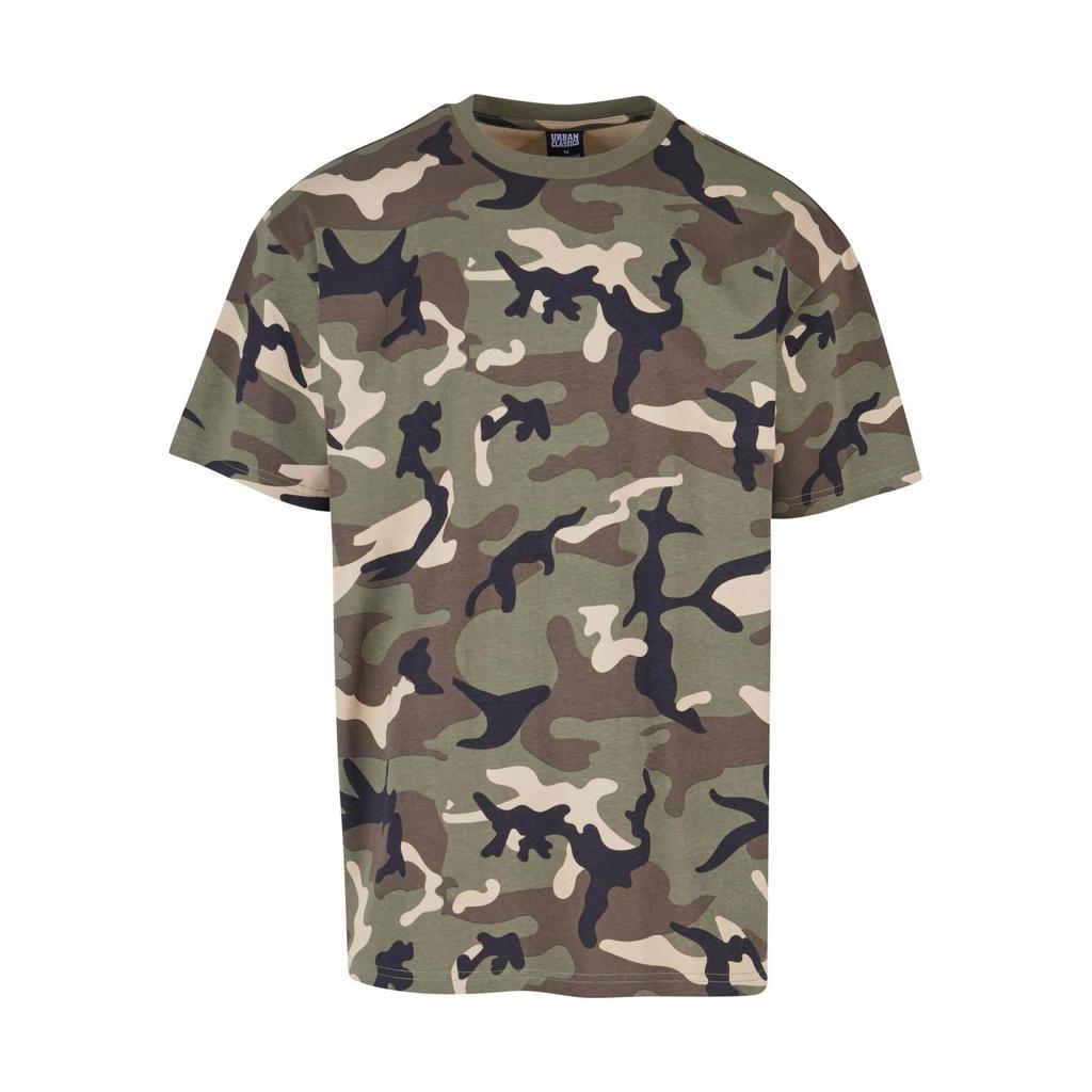 Urban Classics Mens Camo Heavyweight Oversized T-Shirt