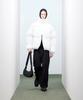 Ironyporno Whiteline 86-Iro339 Essential Glossy High-Neck Short Padded Jacket White