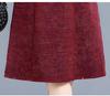 Elegant Winter Plus-Size Mid-Length Faux Two-Piece Dress for Mother-in-Law's Wedding Banquet 2025