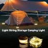 Recyclable Light String Camping Lantern Hanging Retro Tent Lamp  Festive Decorations