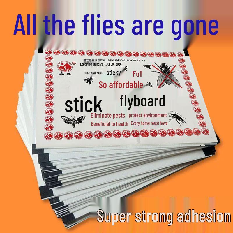 

Fly Paper Strong Sticky Fly Catcher for Restaurants and Homes 1 Sheet