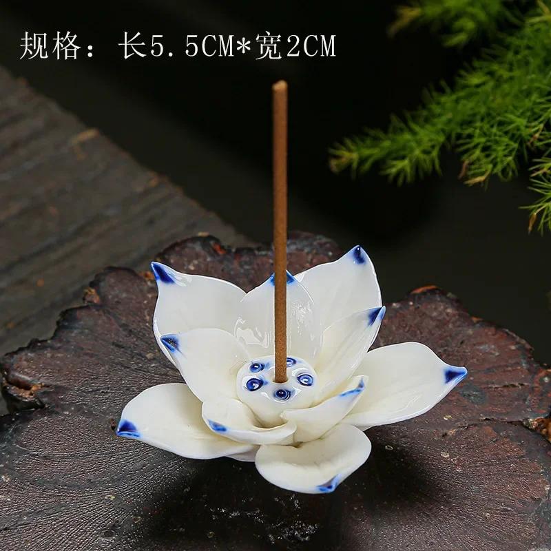 Keramik Lotus Räucherstäbchenhalter Räuchergefäß Halter Essstäbchenablage Tischdeko