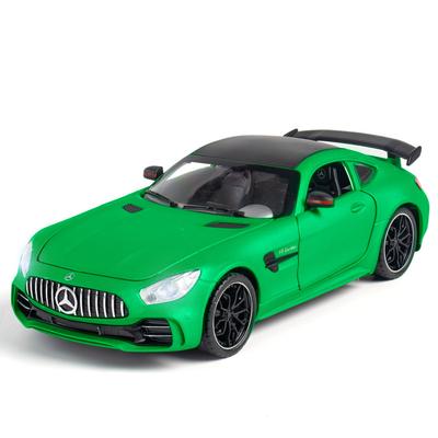Modèle Moulé Sous Pression de Voiture de Sport en Alliage Mercedes Benz GT AMG de Simulation à l'Échelle 1/24 Ornements Décoratifs Tendance pour Cadeau d'Ami Collection