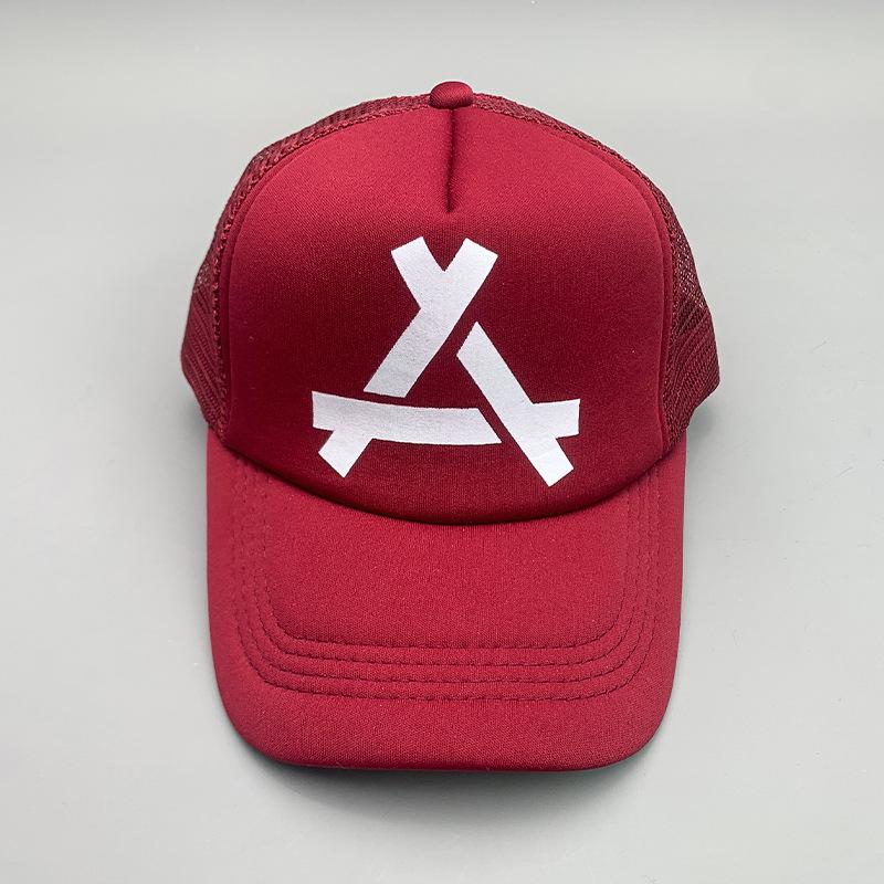 Breathable Cartoon Letter Fashion Men'S And Women'S Baseball Cap Cotton Hip Hop Skateboard Hollow Casual Sun Hat