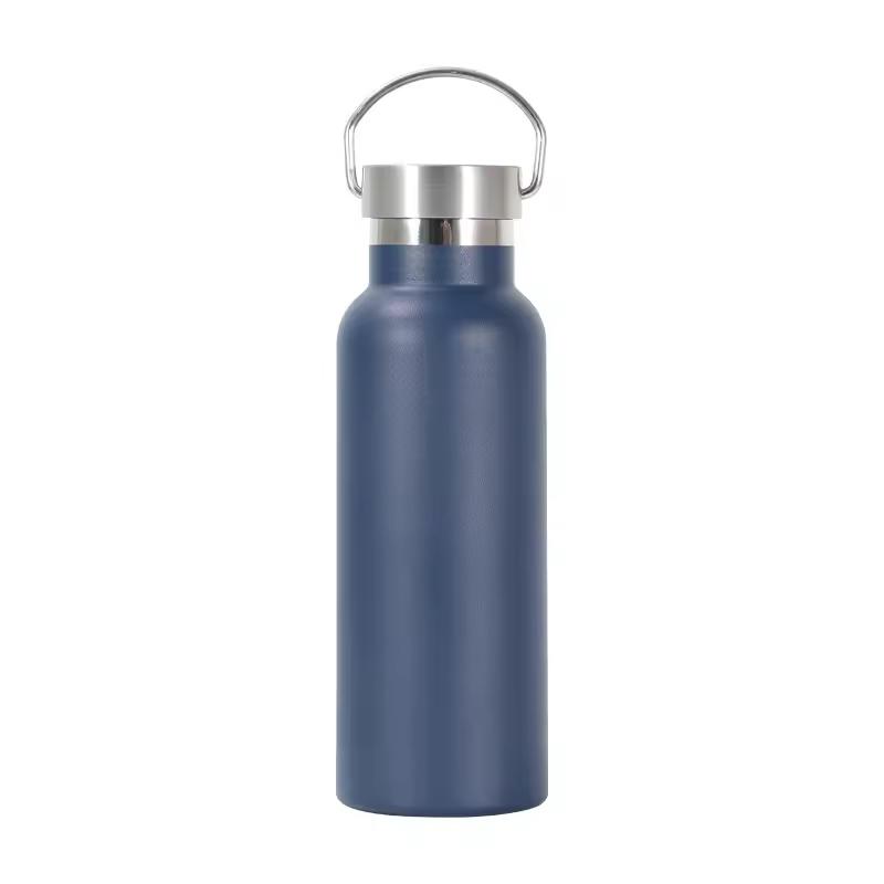 Custom Logo Powder Coated 304/201 Stainless Steel Narrow Mouth Leak-Proof BPA Free 6-12 Hours Thermal Insulation Vacuum Flask