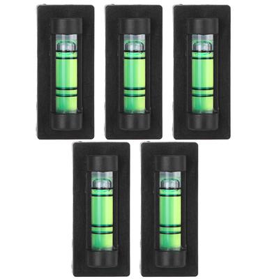 5PCS Mini Nível de Bolha de Plástico Preto Ecológico Ajustável Tripé de Câmera Horizontal