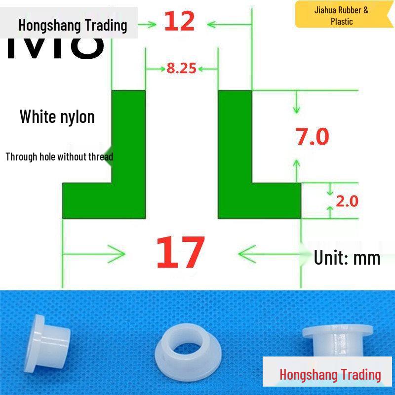 Step T-Shaped Nylon Insulating Bushing Washer, M3-M35 Thread Protection Spacer