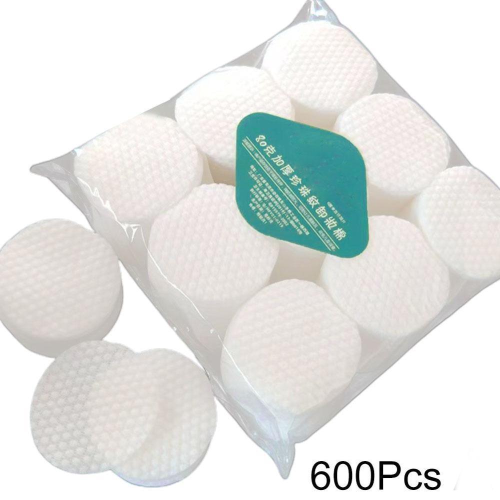 600pcs Beauty Essentials Disposable Makeup Pads Cotton Hypoallergenic Facial Puff Pads Face Care Remover Paper Beauty Routine