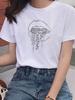 Women T-Shirts Casual Summer Short Sleeve TShirt Print Female Graphic Fashion Ca