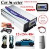 10000W Inverter Peak VoltageTransformer 12V/24V/48V Modified Sine Wave Power Voltage Transformer Inverter Converter 33*15*7.5cm