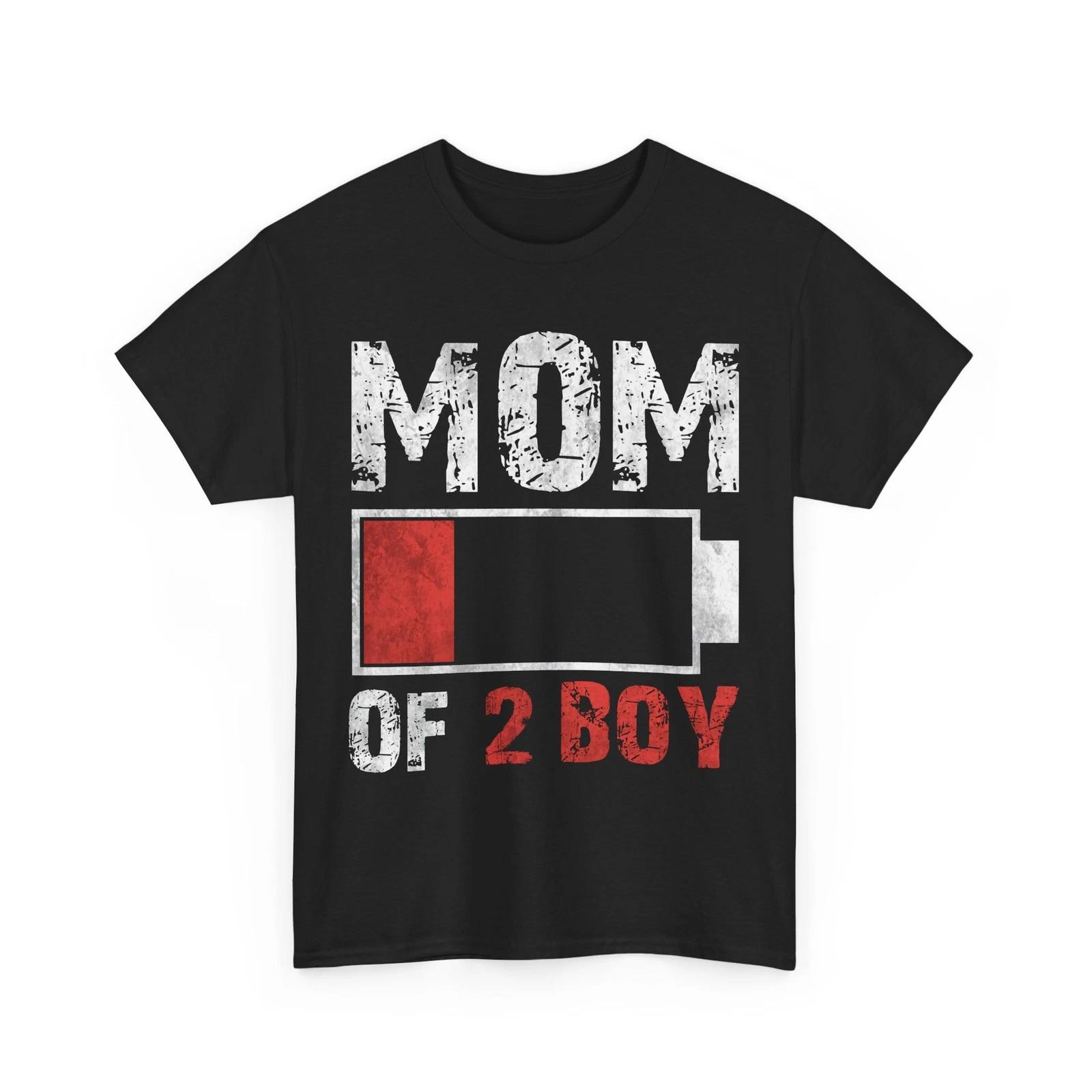 Mom Shirt, Mom Of 2 Boys Mother s Day Mommy Mother Vintage Shirt 4XL