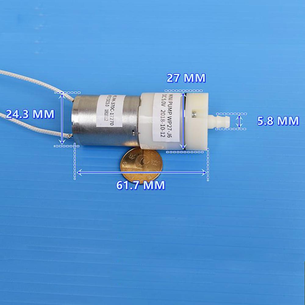 High Quality Mini Monitor Diaphragm Pump DC 5V-12V Mute Large Air Volume 370 Air Pump Oxygen Pump Aquarium Medical Fish Tank For