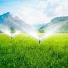 2PCS Stainless Steel Tripod Telescopic Support Automatic Rotating Sprinkler 360 Degree Rotary Garden Automatic Irrigation