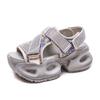 Chunky Platform Sparkle Velcro Sandals for Women Futuristic Thick Sole Summer Shoes