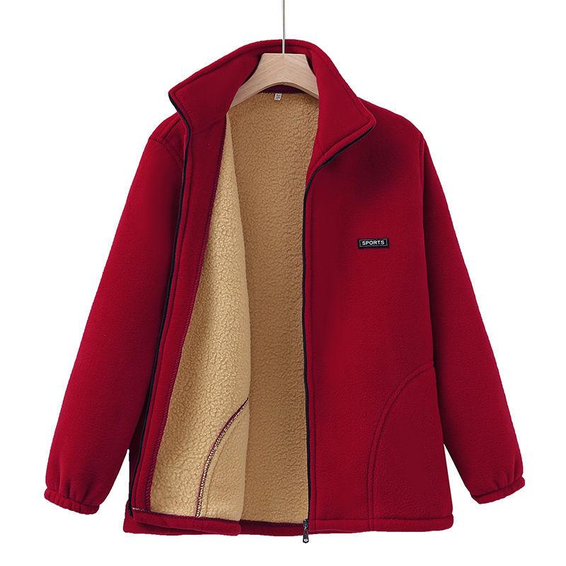 

Fleece Clothing Outdoor Hiking Sports Warm Jacket Liner Autumn and Winter Fleece Jacket Inner Cardigan Sweater 5XL [155-85kg recommended]