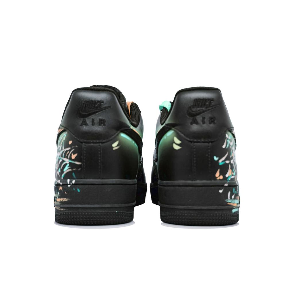 Nike Air Force 1 Low top Skateboard Shoes Unisex Black Green CW2288-001(Team400-)