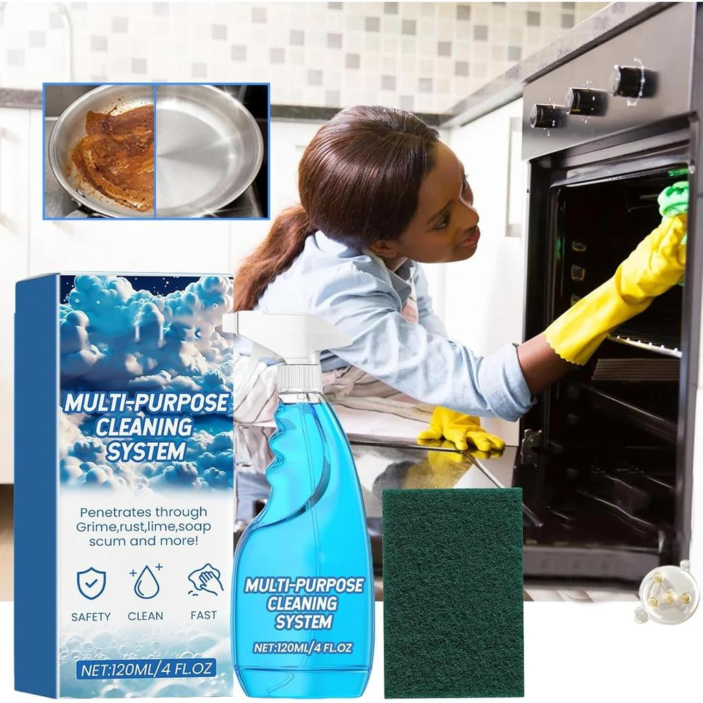 Foam Spray, Splashfoam Spray, Splash Kitchen All Purpose Cleaner, Splash Bottle Oven Cleaner, Multi-Purpose Foam Cleaner for Kitchen Heavy Oil (1PC)