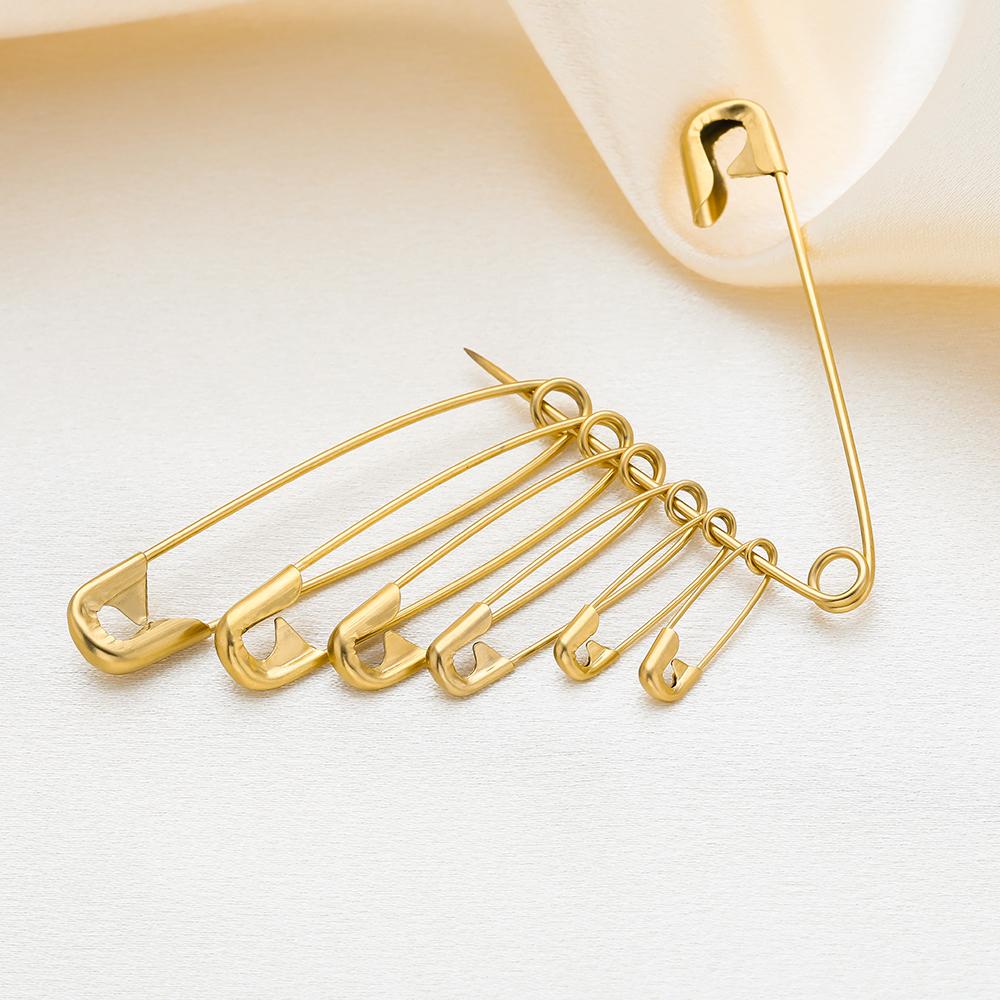 50-20pcs Stainless Steel Safety Pins DIY Sewing Tools Supplies Metal Needles Large Safety Pin Small Brooch Apparel Accessories