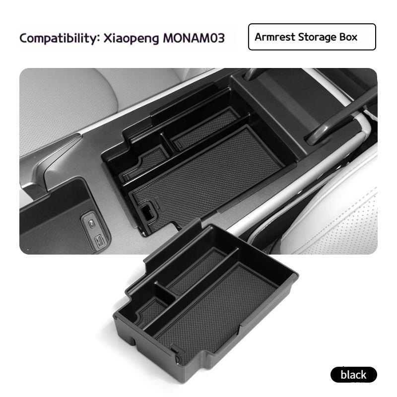 Suitable for 24-25 Xiaopeng MONA M03 central control lower storage box modified storage box decorative partsInternalAccessories