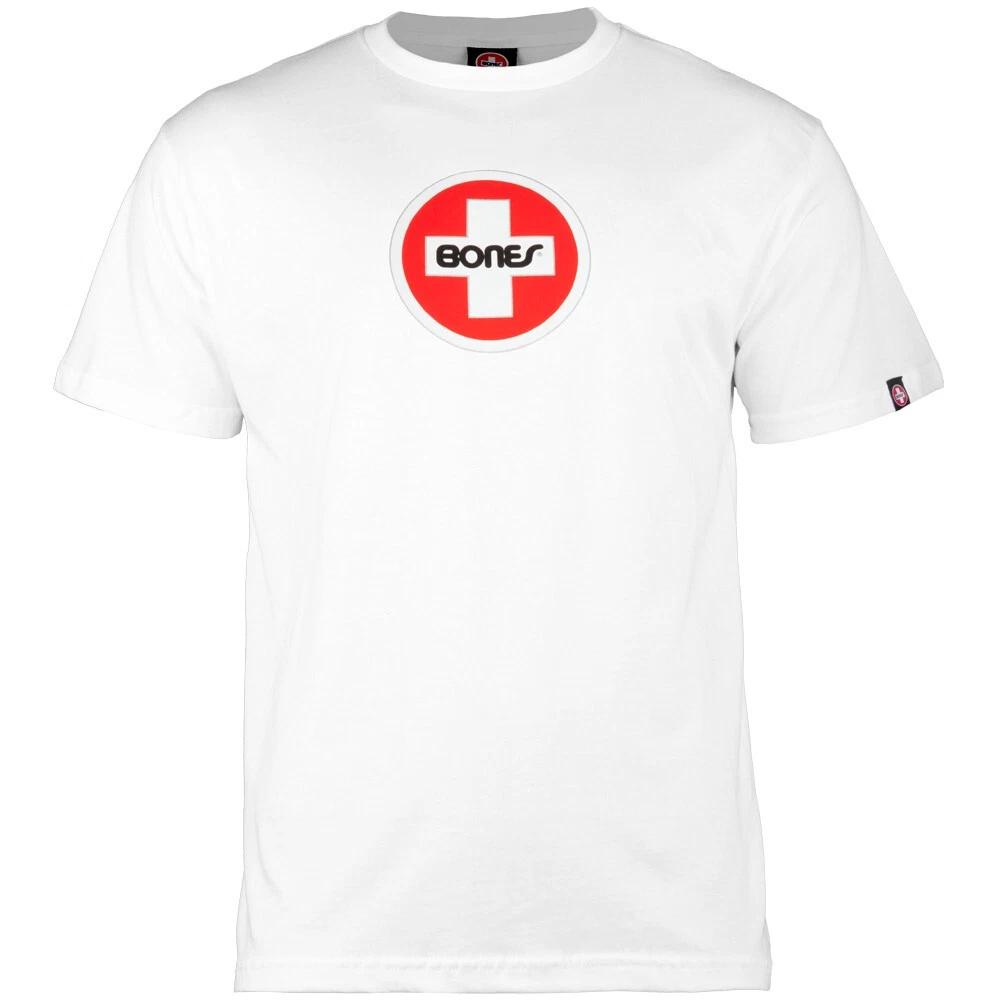 

Bones Bearings Skateboard Shirt Swiss Circle White 4XL