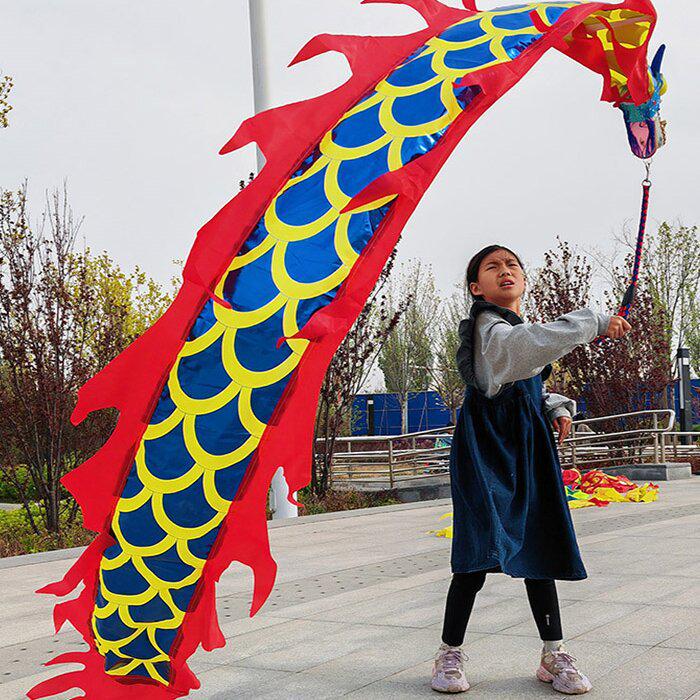 Colorful Children's Fitness Dance Ribbons - Outdoor Dragon Swing for Fun