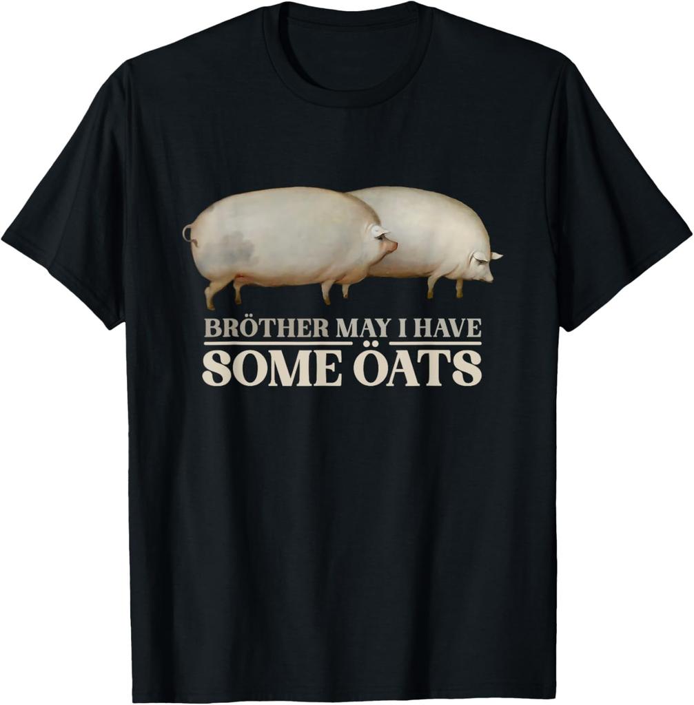 Broer Mag Ik Wat Haver Varkens Meme T-shirt