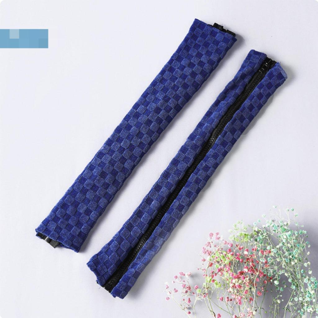 2 Pieces Chair Armrest Cover Zipper Closure Stretch Jacquard Protector Dustproof Office