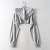 Women Solid Color Hooded Long Sleeve Hoodie Sweatshirt Fashion Ladies Streetwear Slouch Pullover Jumper Tops