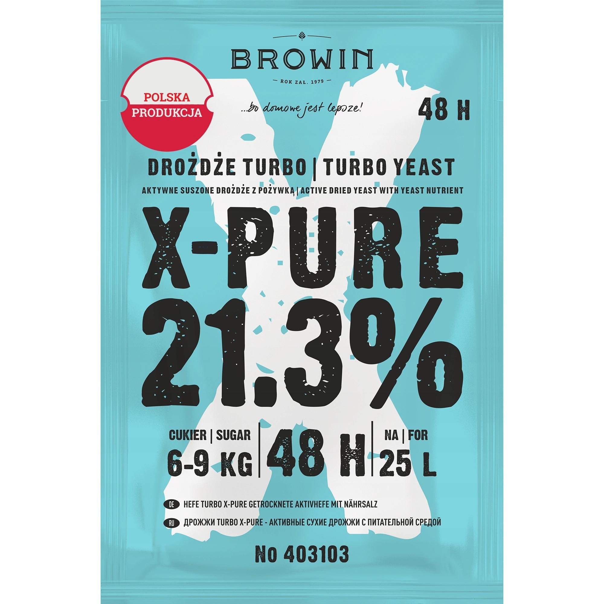 X-PURE 48 distilleerdersgist 21,3% 48u