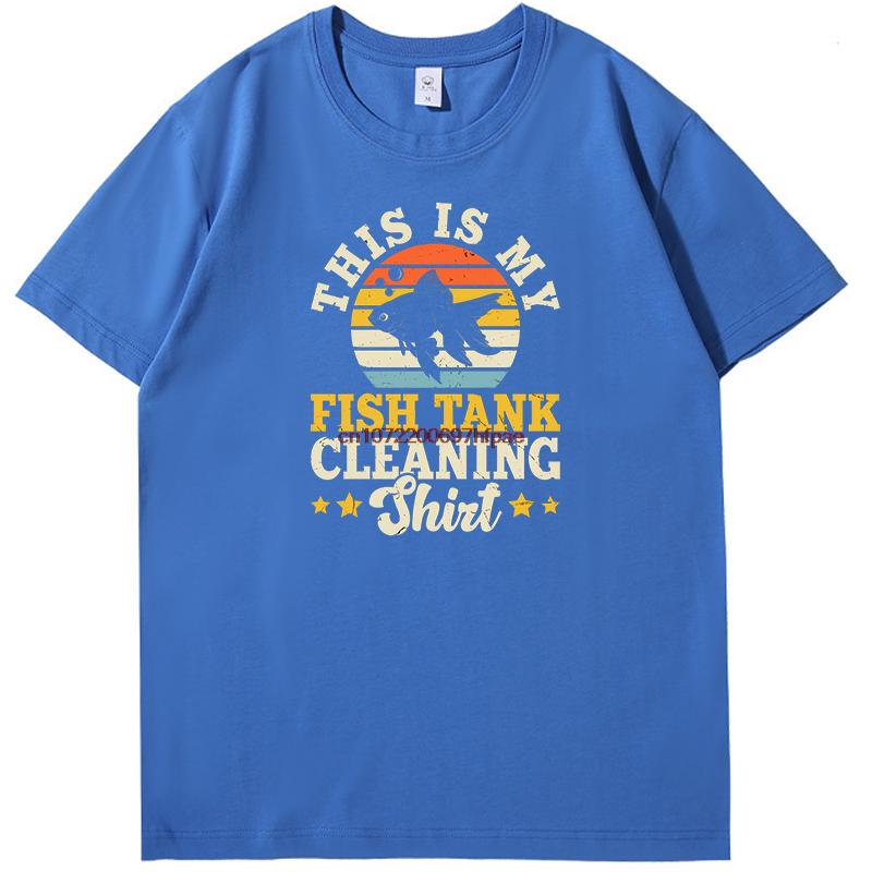 Funny Fish Lover Vintage Aquarium Cotton Tshirt Fashion Tees Tops Summer Oneck New Shirts And Tshirts Unisex Print T Shirt