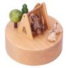 Hölzerne Spieluhr Innovativer Cartoon-Bär Schaukel Musikalische Box Ornament Geburtstagsgeschenk