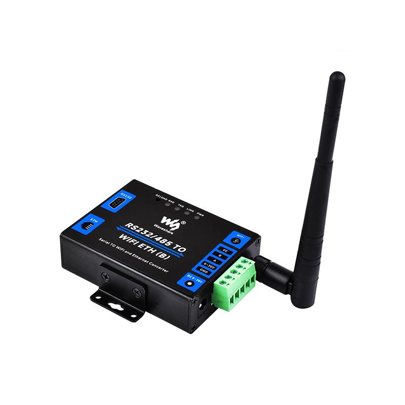 Industrial RS232/485 to WiFi & Ethernet Modbus Gateway with POE