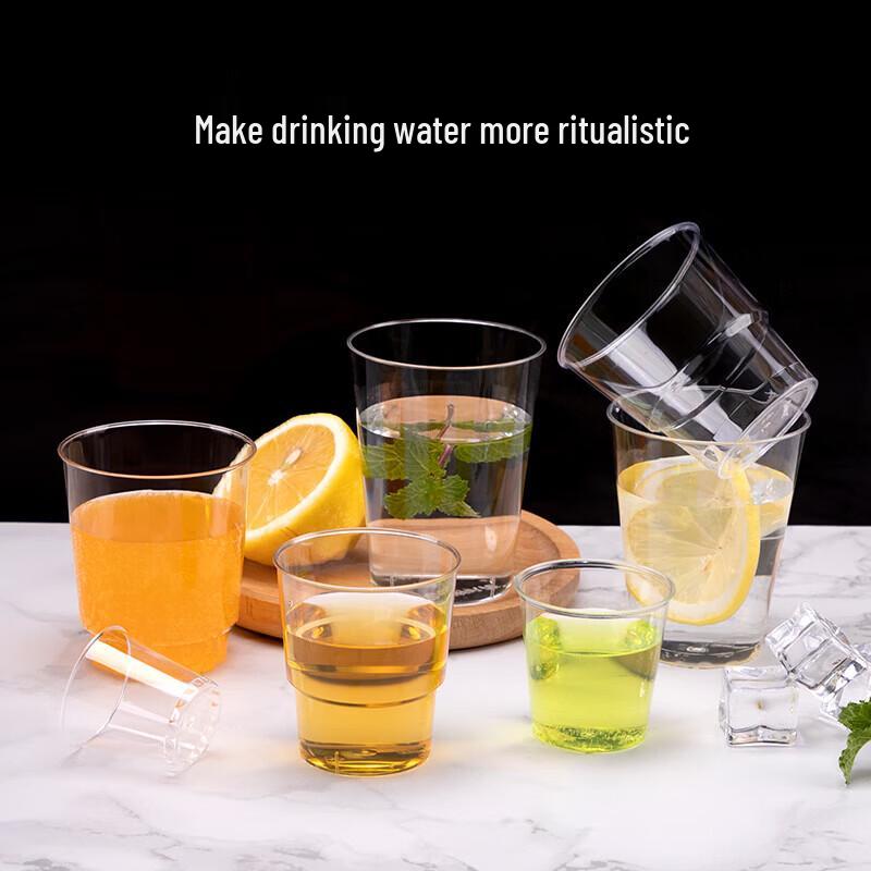 Thickened Clear Hard Plastic Disposable Cups
